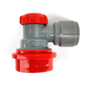 Duotight 9.5mm (3.8) Ball Lock Disconnect - (Grey + Red Gas)