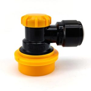 Duotight 9.5mm (3/8) x Ball Lock Disconnect - (Black + Yellow Liquid)