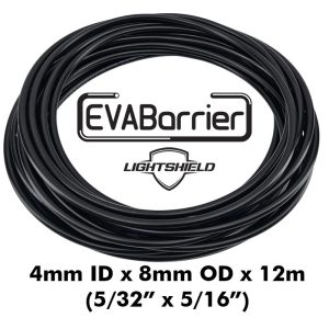 Black Lightshield EVABarrier 4mm ID x 8mm OD - Double Wall EVA (per Metre)