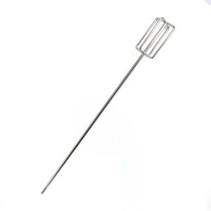 Stainless Steel Drill Powered Mash Stirrer & Mixer - 1/4 Inch Hex Drive